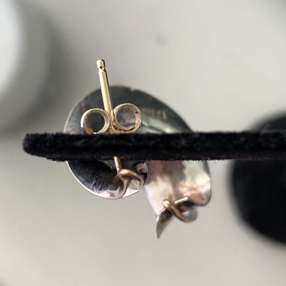 Artisan Modernest Sterling Silver 14K Wired PJ Swirl Earrings - Picture 11 of 13